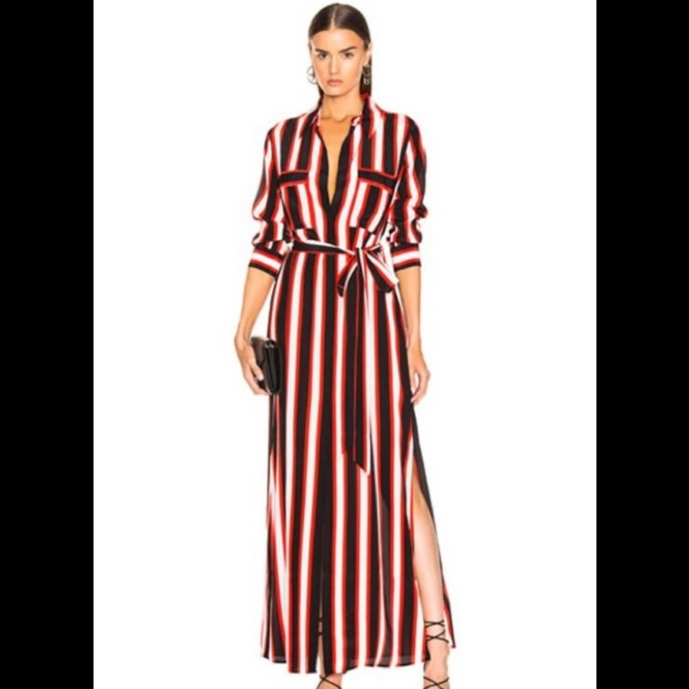 L’Agence Cameron Silk Shirt Dress. Small